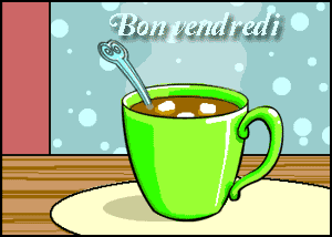 Gif animé Bon vendredi café
